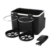 SPOORYYO Car Armrest Storage Box Cup Holder,Multifunctional Car Console Side Storage Box with Water Cup and Tissue Holder