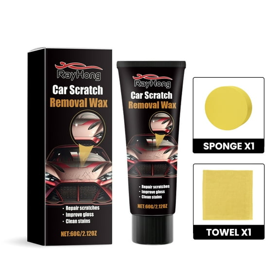 SPOORYYO Car Scratch Repair Kit - Paint Scratch Polishing Refinishing Maintenance Kit, 60g