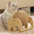 thumbnail image 1 of SPOORYYO Cat Scratcher Toy, Cat Exercise Wheel Toy, Natural Sisal Cat Scratching Ball with Stable Stand, Spinning Cats Ball Interactive Exercise Toy, Indoor Outdoor Pet Supplies for Cat Lovers, 1 of 9