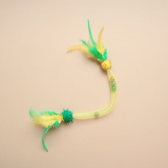 SPOORYYO Cat Toys For Indoor Cats, Interactive Cat Toy with Catnip and Feathers