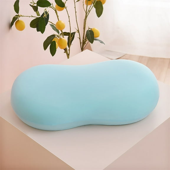 SPOORYYO Cats Belly Pillow - Super Soft Memory Foam Pillow, Ergonomic Neck Protection Pillow Core to Help Sleep, Memory Foam Cervical Pillow Knitted Super Soft Memory Pillow Cats Belly Pillow