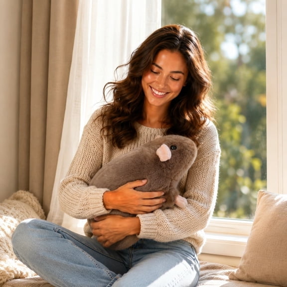 SPOORYYO Charming Chipmunk Plush Toy – Ultra-Soft Cuddle Companion with Lifelike Details, Perfect for Themed Events, Gift for All Ages, and Easy to Clean!