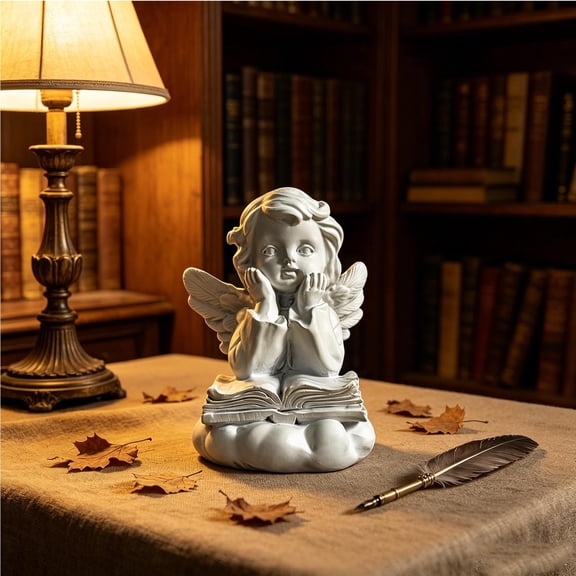 SPOORYYO Cherub Figurines for Home Decor Memorial Gifts Cute Decorative Statues