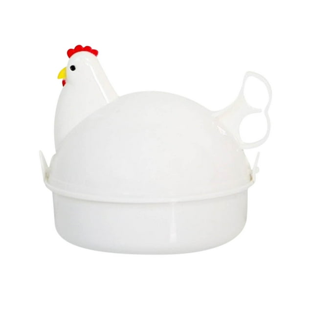 SPOORYYO Chicken-Shaped Microwave Egg Cooker - Easy to Make Perfect Hard or Soft Boiled Eggs, Kitchen Gadget for Quick and Mess-Free Egg Preparation
