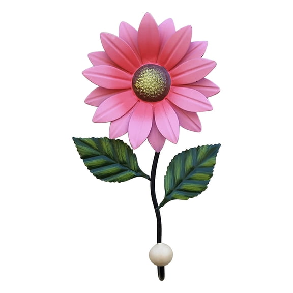 SPOORYYO Creative Flower Decoration Hooks,Small Daisy Metal Wall Hanging Flower Art Decorations for Jackets and Heavy Duty Key Storage