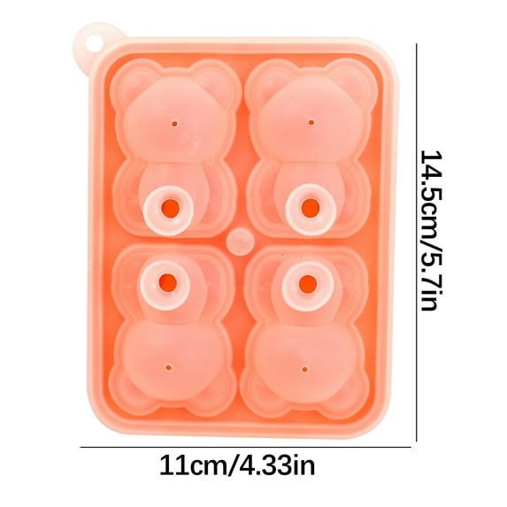 SPOORYYO Cute Teddy Bear Ice Maker - Versatile, Easy-Clean, and Fun for Summer Drinks