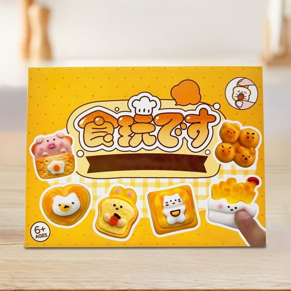 SPOORYYO DIY Mini Food Player Banquet Handmade Bento Creative Set Pinching and Relaxation Edition