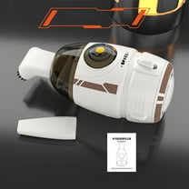 SPOORYYO Desktop Vacuum Cleaner with USB Charging & Night Light - 2-in-1 Handheld Mini Keyboard Cleaner, Rubber Suction for Home, Office - Detachable Bin, 800Pa Suction Power, 55ml Capacity