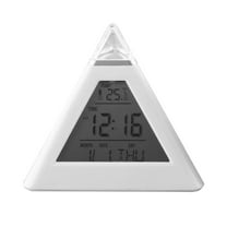 SPOORYYO Digital Electronic Clock with LED Display, Stereo Digital Time Display, Snooze Function, and Temperature Countdown