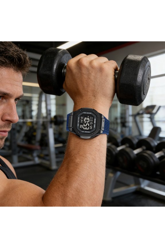 Digital Multifunctional Waterproof Watch for Daily Casual Wear