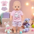 thumbnail image 1 of SPOORYYO Doll Christmas Short Sleeved and Shorts Set, Fun and Unique Holiday Fashion for Dolls, 1 of 6