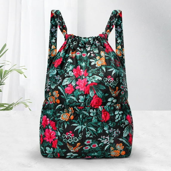 SPOORYYO Drawstring Foldable Wet and Dry Separation Backpack - Large Capacity for Various Uses