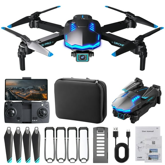 SPOORYYO Drone With 1080p HD Fpv Camera Optical Fl-ow Localization Remote Control Toys Gifts For Boys Girls With Altitude Hold Headless Mode Start Speed