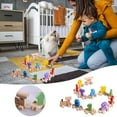 thumbnail image 1 of SPOORYYO Eco-Friendly Beech Wooden Train Set - Educational Building Blocks for Kids, Color Matching & Assembly Toy, Fine Motor Skills Development, Number Recognition - 81x5x3cm, 1 of 9