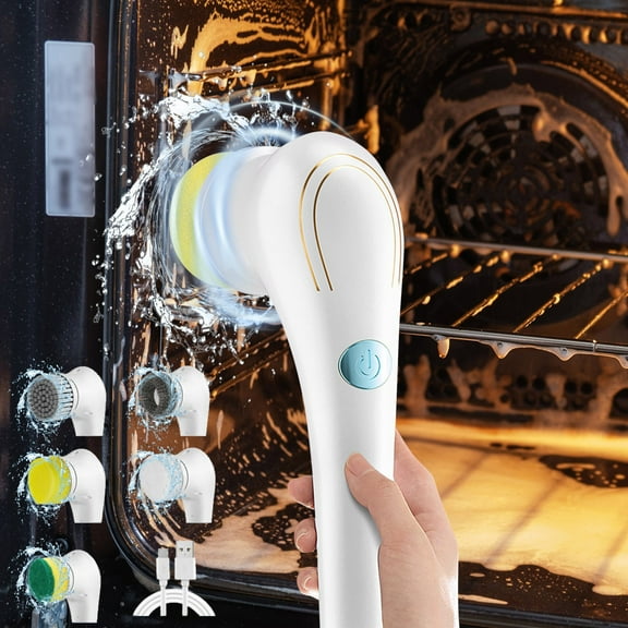 SPOORYYO Electric Cleaning Brush – Multifunctional Handheld Portable Kitchen Cleaning Tool
