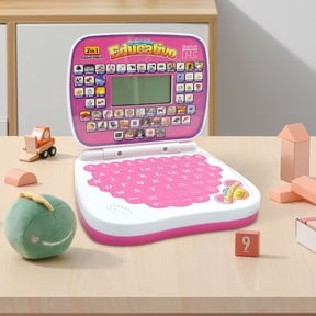 SPOORYYO English Notebook Computer Learning Toy, Multi-functional Bilingual Educational Machine, Interactive Games and Activities, Early Learning Companion