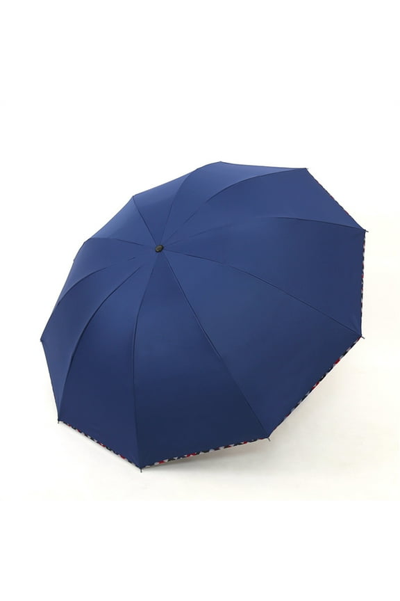 Extra Large Double-Layer Sun and Rain Umbrella with Thickened Fabric and Reinforced Ribs - Compact, Foldable, and Easy to Carry