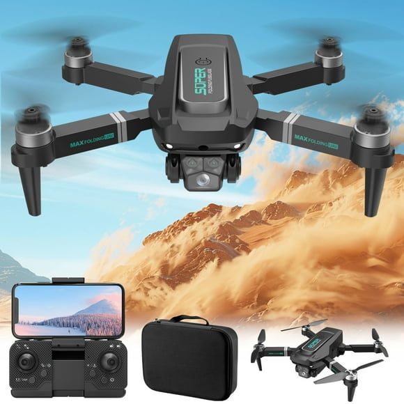 SPOORYYO FPV Drone with ESC Camera, Brushless Motor, 2.4G RC Quadcopter, Altitude Hold, and Obstacle Avoidance for Kids and Adults