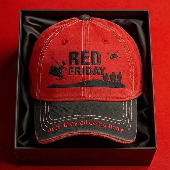 SPOORYYO Family Embroidered Hats for Red Friday Celebrations Togetherness and Unity