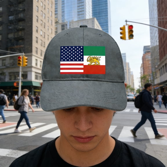 SPOORYYO Flag Hat, Adjustable Patriotic Hat for Adults, Fashionable Novelty Cap for Festivals and Events, Gift Ready