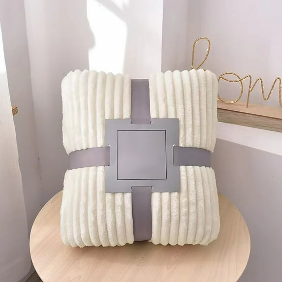 SPOORYYO Flannel Bed Blanket, Soft Warm Double-Sided Brushed Fabric for Indoor and Outdoor Use