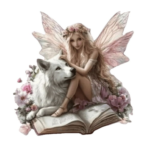 SPOORYYO Flat Acrylic Standee Decor, Fantasy Fairy Elf Goddess Themed Ornament for Home Office Desk Shelf Display