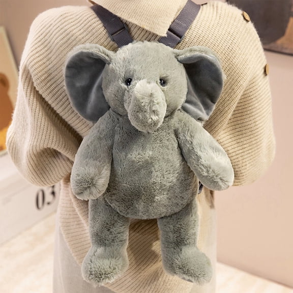 SPOORYYO Forest Animals Plushie Toy Backpack Cute Animal Shaped Stuffed Toy with Straps Adorable Rabbits for School Birthday Gift