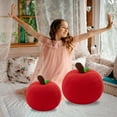 thumbnail image 1 of SPOORYYO Fruit Pillow Plush Toy - Realistic Apple Plush Doll, Soft Stuffed Animal, Cute Decor & Gift for Kids, Adults, Perfect for Play, Photo Props, and Cuddling, 1 of 2