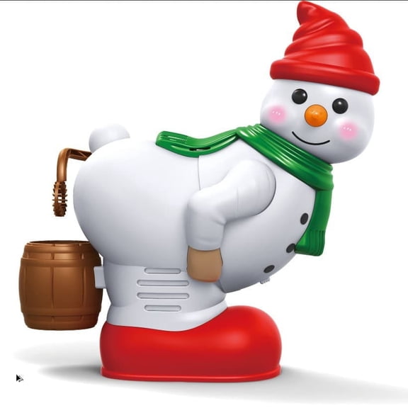 SPOORYYO Fully Automatic Snowman Toy with Joyful Music and Colorful Night Lights - Fun Outdoor Christmas Decoration for Festive Celebrations