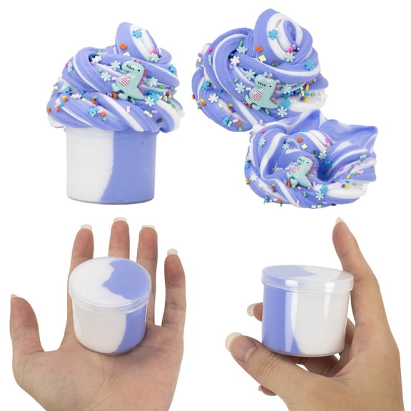 SPOORYYO Furry Cloud Butter Slime, Ultra Soft & Stretchy Sensory Clay for Stress Relief, Non-Hardening DIY Craft with Tools for Creative Textures and Relaxation