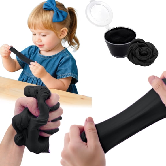 SPOORYYO Furry Cloud Butters Slimes Clays Toy Non Settling With Accessories DIY Noodles Stretchy Slimes For Creatives Crafts