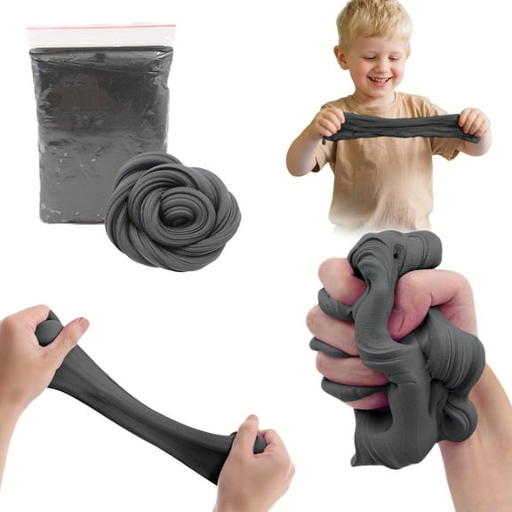 SPOORYYO Furry Cloud Slime Clay Kit, Non Settling Stretchy Butter Slime with Accessories for DIY Noodles Crafts, Sensory and Creative Art