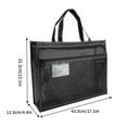thumbnail image 1 of SPOORYYO Get Organized With Our Extra Large A3 Art Bag - Transparent Mesh Zipper Pouch for Easy Organization and Storage, 1 of 2