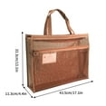 thumbnail image 1 of SPOORYYO Get Organized With Our Extra Large A3 Art Bag - Transparent Mesh Zipper Pouch for Easy Organization and Storage, 1 of 2