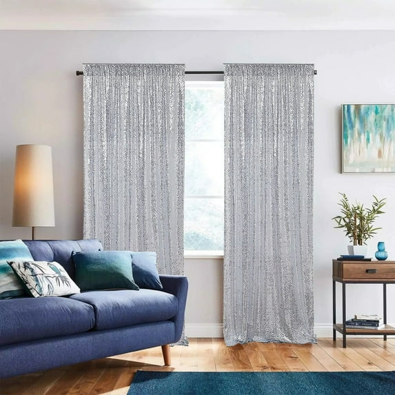 SPOORYYO Gold Sequin Background Curtains Party Stage Wedding Background Curtains Large Size Curtains Suitable For Holiday Party Wedding Decoration