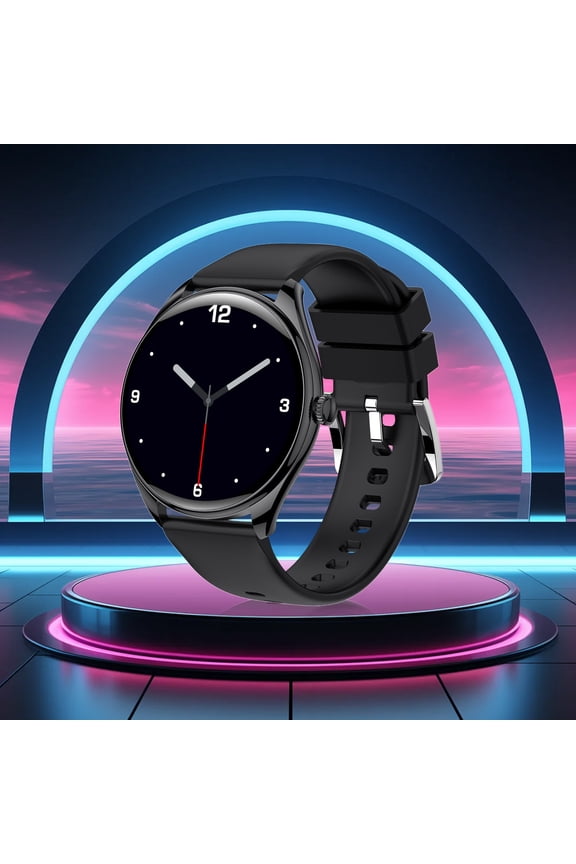 HD Smart Sports Watch with Advanced Bluetooth Calling, Long Battery Life, Customizable Dials & IP67 Waterproof - Black Alloy Fitness Bracelet for Android & iOS