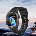 thumbnail image 1 of SPOORYYO HT29 Smartwatch for Outdoor Sports - LED Flashlight & Banknote Detection, Calling, Altitude & Barometric Pressure Tracker, AMOLED Screen, Compatible with iOS, Unisex Design, 1 of 9