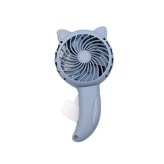 SPOORYYO Hand Press Handheld Fan - Manual Operated, No Battery Needed, Eco-Friendly Small Fan - Pink, Lightweight & Compact - 360 Degree Rotation, Whisper-Quiet, Clip-On & Desk Function