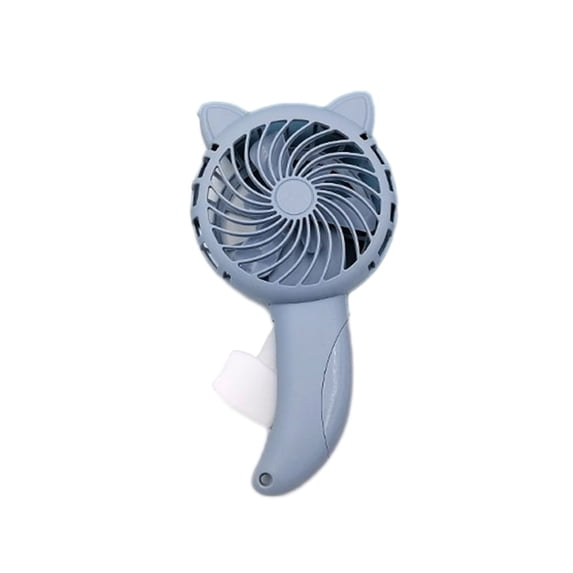 SPOORYYO Hand Press Handheld Fan - Manual Operated, No Battery Needed, Eco-Friendly Small Fan - Pink, Lightweight & Compact - 360 Degree Rotation, Whisper-Quiet, Clip-On & Desk Function