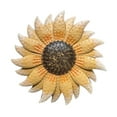 thumbnail image 1 of SPOORYYO Handcrafted Wrought Iron 3D Sunflower Wall Decor for Modern Home - Elegant Artificial Flower Pendant, 1 of 7