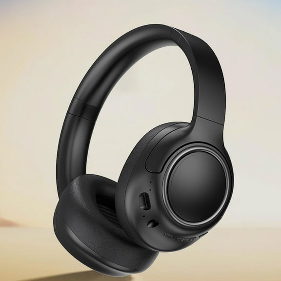 SPOORYYO Head Mounted Foldable Bluetooth 5.4 Headphones, Wired Wireless Dual Mode, Soft Headband, Low Latency, High Battery Capacity for Sports, Gaming, Commuting, Travel