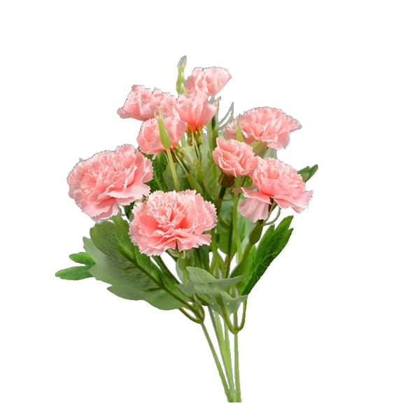 SPOORYYO High-end Artificial Flowers Carnation, Hot Pink, 1.37x1.37x13.77in, Realistic Faux Flowers for Home and Commercial Decoration, Waterproof and Fade Resistant