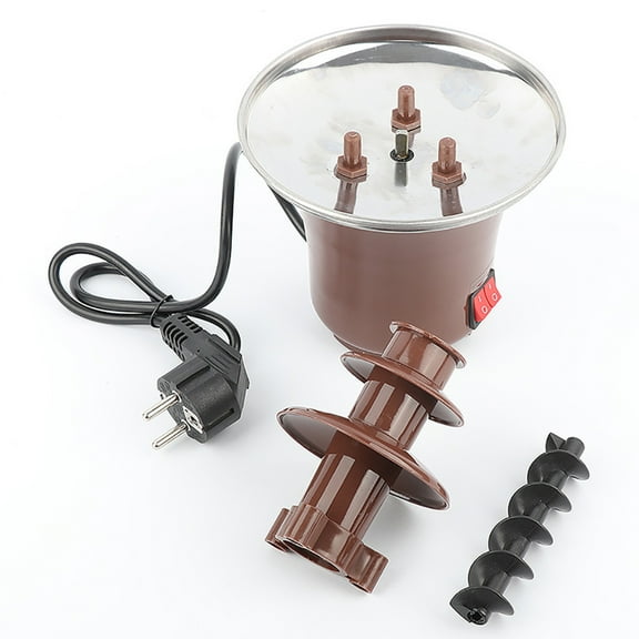SPOORYYO Home Chocolate Fountain Machine - DIY Melted Chocolate Flow for Family Gatherings and Parties