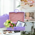 thumbnail image 1 of SPOORYYO Home Storage & Organisation Imitation Rattan Box Retro Portable Storage Box Wedding Photography Decoration Photo Souvenir Rattan Organizing Box, 1 of 7
