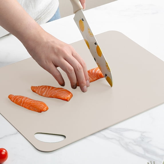 SPOORYYO Household Double Sided Cutting Board, Multifunctional Reversible Kitchen Board, Juice Groove, Knife Friendly, Dishwasher Safe, Three Sizes Available