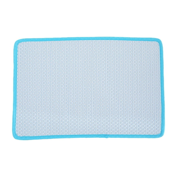 SPOORYYO Ice Silk Pet Cooling Mat - Washable Dog Cat Pad for Bed, Sofa, Car Seat & Floor - Chemical-Free, Non-Toxic Materials - Size 50x35cm - Breathable and Comfortable for Pets