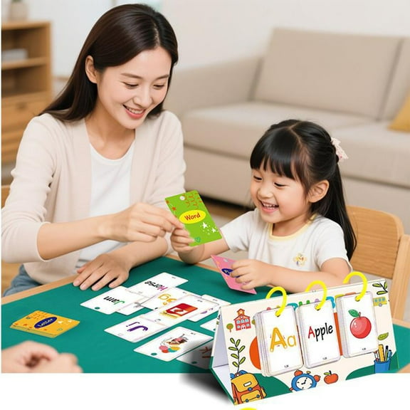 SPOORYYO Interactive Learning Flash Cards for Reading Practice and Literacy Development, Ideal for Home and Classroom Use