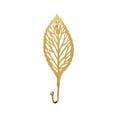 thumbnail image 1 of SPOORYYO Jacket Rack Leaf Shaped Coat Hook Gold Ginkgo Leaf Design Metal Wall Art Towels Drying Rack, Single Key Robe Hook, 1 of 1
