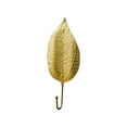 thumbnail image 1 of SPOORYYO Jacket Rack Leaf Shaped Coat Hook Gold Ginkgo Leaf Design Metal Wall Art Towels Drying Rack, Single Key Robe Hook, 1 of 1