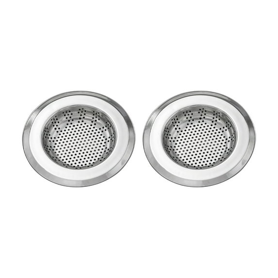 SPOORYYO Kitchen Sink Strainer - Stainless Steel, Clog-Preventing Design with Wide Side Catch Basin - Easy Clean and Safe Fit for Most Drains
